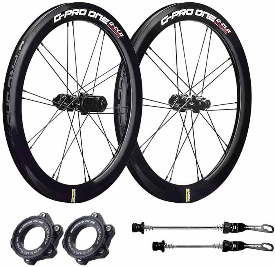 20 Inch Folding Bikes Front Rear Wheels 406/451 BMX Disc Brake Wheelset Sealed Bearing Hubs 8-11 Speed Cassette, 100/135mm Quick Release, 40mm Aluminium Alloy Double Wall Rims