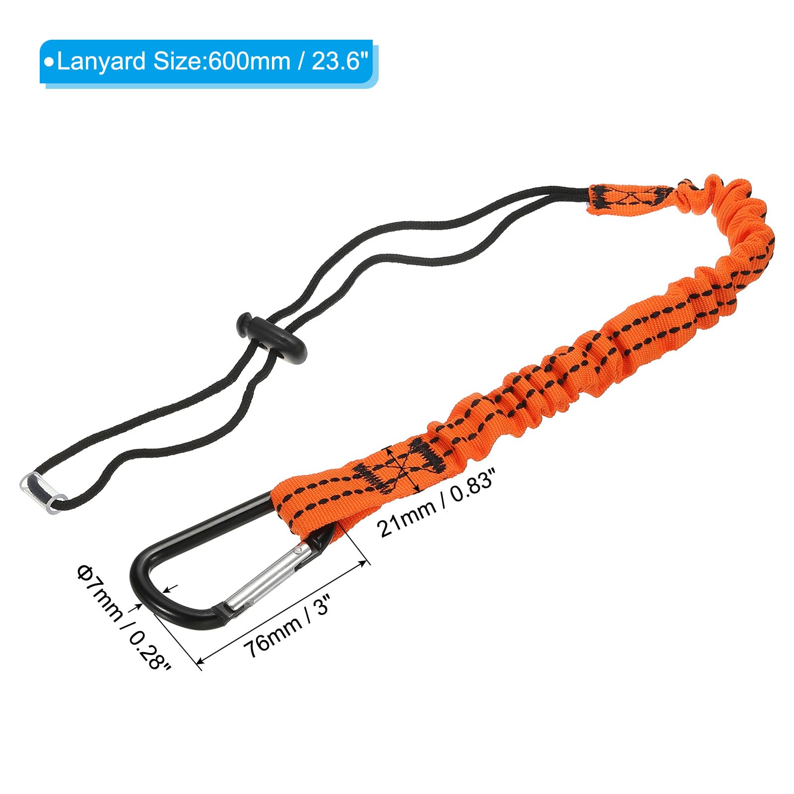 Safewaze FS560 6' High Profile Energy Absorbing Lanyard w/Snap Hooks
