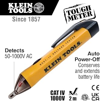 Klein Tools 69149P Electrical Test Kit with Digital Multimeter, Noncontact Voltage Tester and Electrical Outlet Tester, Leads and Batteries, Green,Red