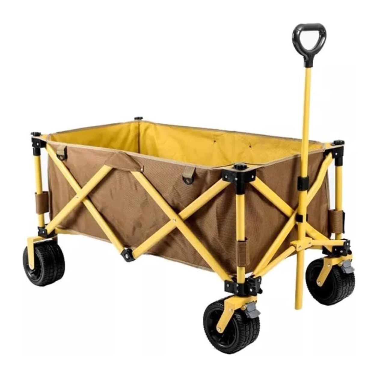 Chariot pliant avec poulie de montagne pour terrains difficiles
