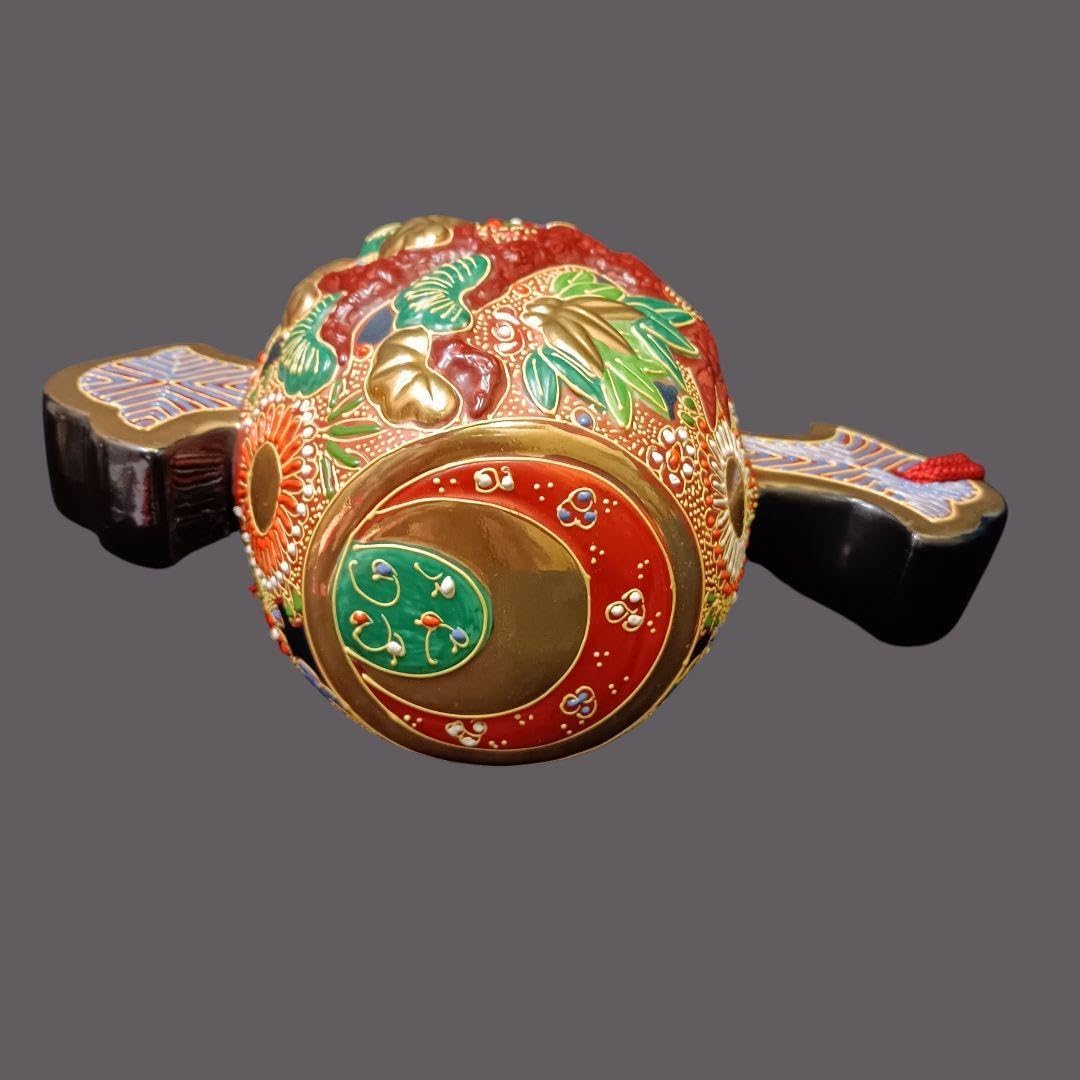 九谷 打ち出の小槌 縁起物 置物 年代物 打ち 出 の 小槌