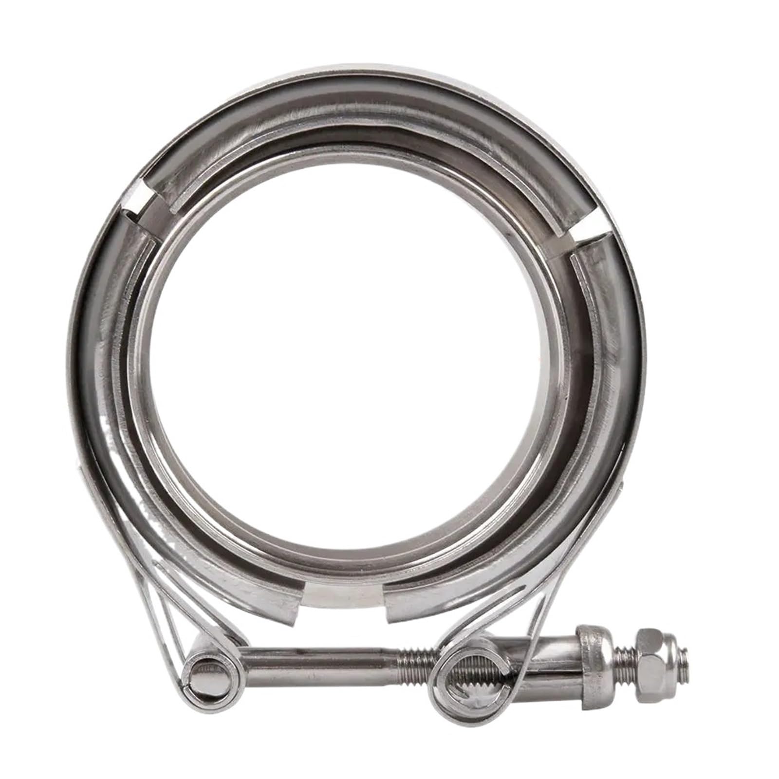V Band Schell Universelle 2" 2,5" 3" 3, 4" Zoll Edelstahl V-Band Turbo Downpipe Auspuffschelle(2.5 inch)