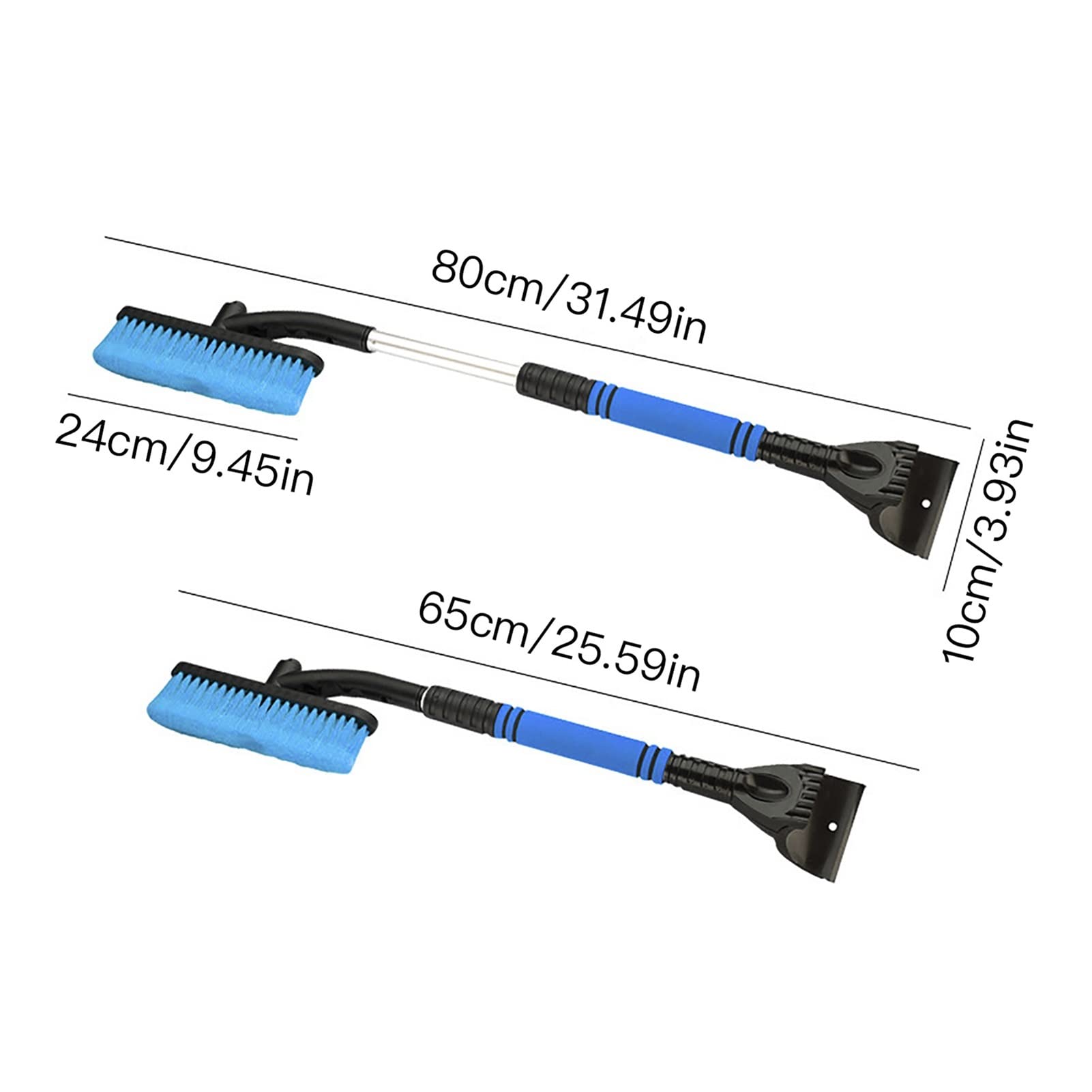 Brosse à Neige pour Pare-Brise Brosse à Neige de Voiture avec grattoir à Glace et poignée en Mousse Amovible Déneigement Brosse à Neige Compatible avec Le Pare-Brise Auto SUV