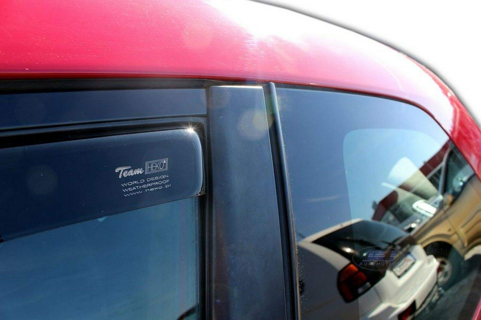 J&J AUTOMOTIVE | Windabweiser Passend Für Megane 2, 3-Türer 2002-2008, Heko Regenabweiser, Getönt, Set 2-Teilig, Vorne, Aerodynamisch