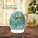 Advanced Pure Air Oil Diffuser Green Ceramic Glass Egg 120 ml | Ultrasonic Scent/Aromatherapy Mist Diffuser with 8 LED Light Options | Essential Oil Diffuser Home Humidifier | Adjustable Mist Mode