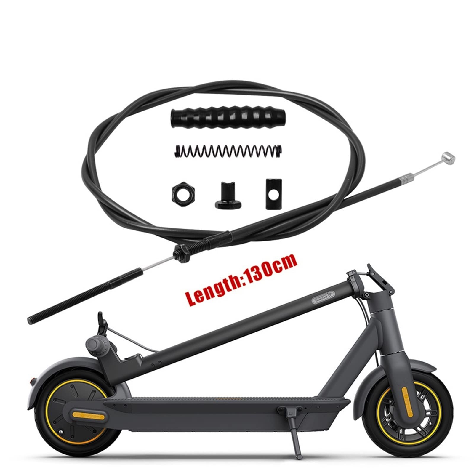 Linea del Cavo Freno Durevole Adatto for Segway Ninebot Max G30 Monopattino G30D Accessori del Gruppo Freno a Ruota Anteriore Scooter