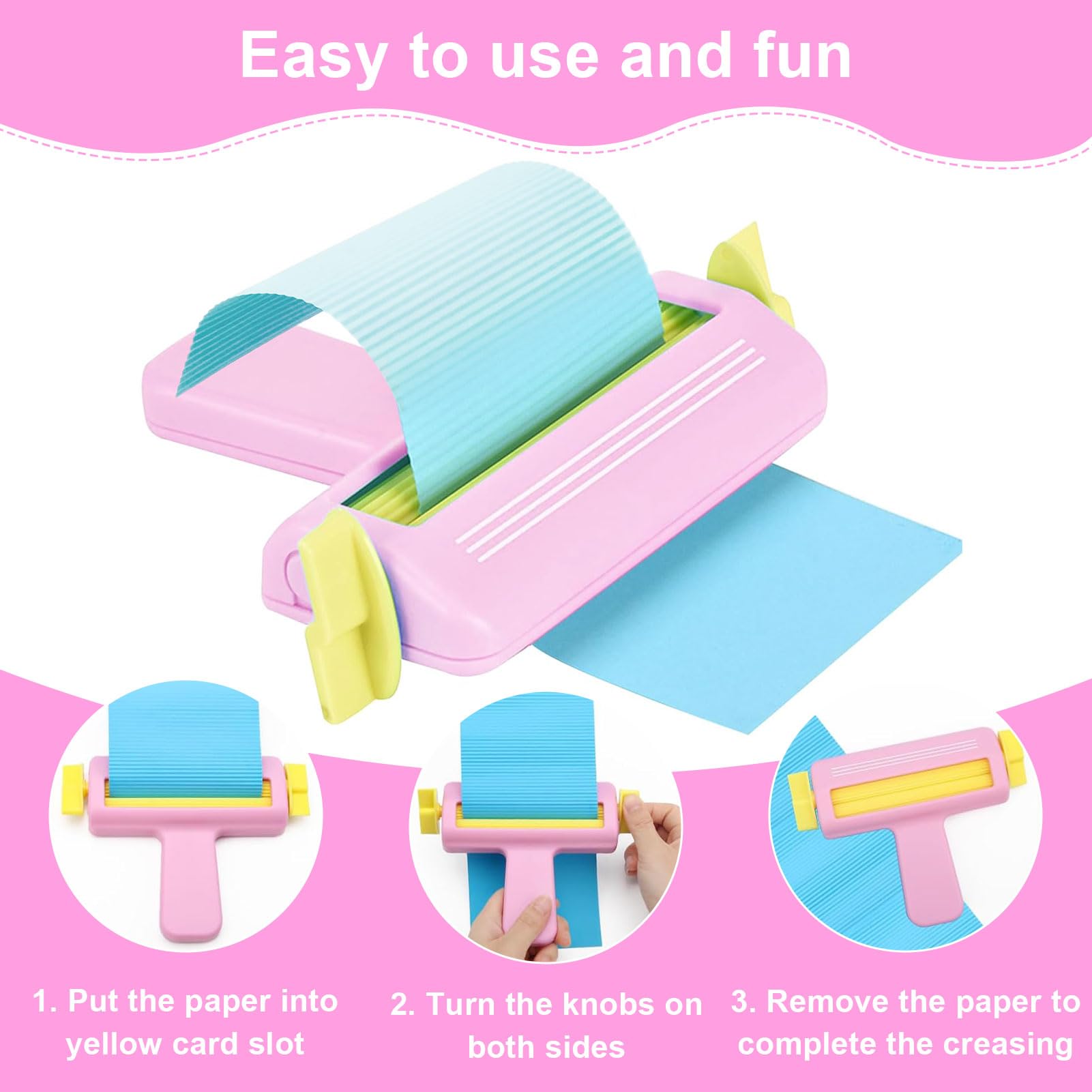Crimpadora de papel, herramienta de quilling de papel, hojas de cartón, máquina de cartón ondulada, cortador de ondas de papel, herramienta de fabricación de quilling, herramienta para
