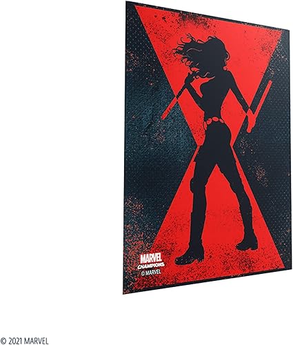 Miniatura 6 de Gamegenic Marvel Champions The Card Game - Fundas oficiales de Black Widow Art - Paquete de 50 fundas artísticas y 1 funda transparente, soporte