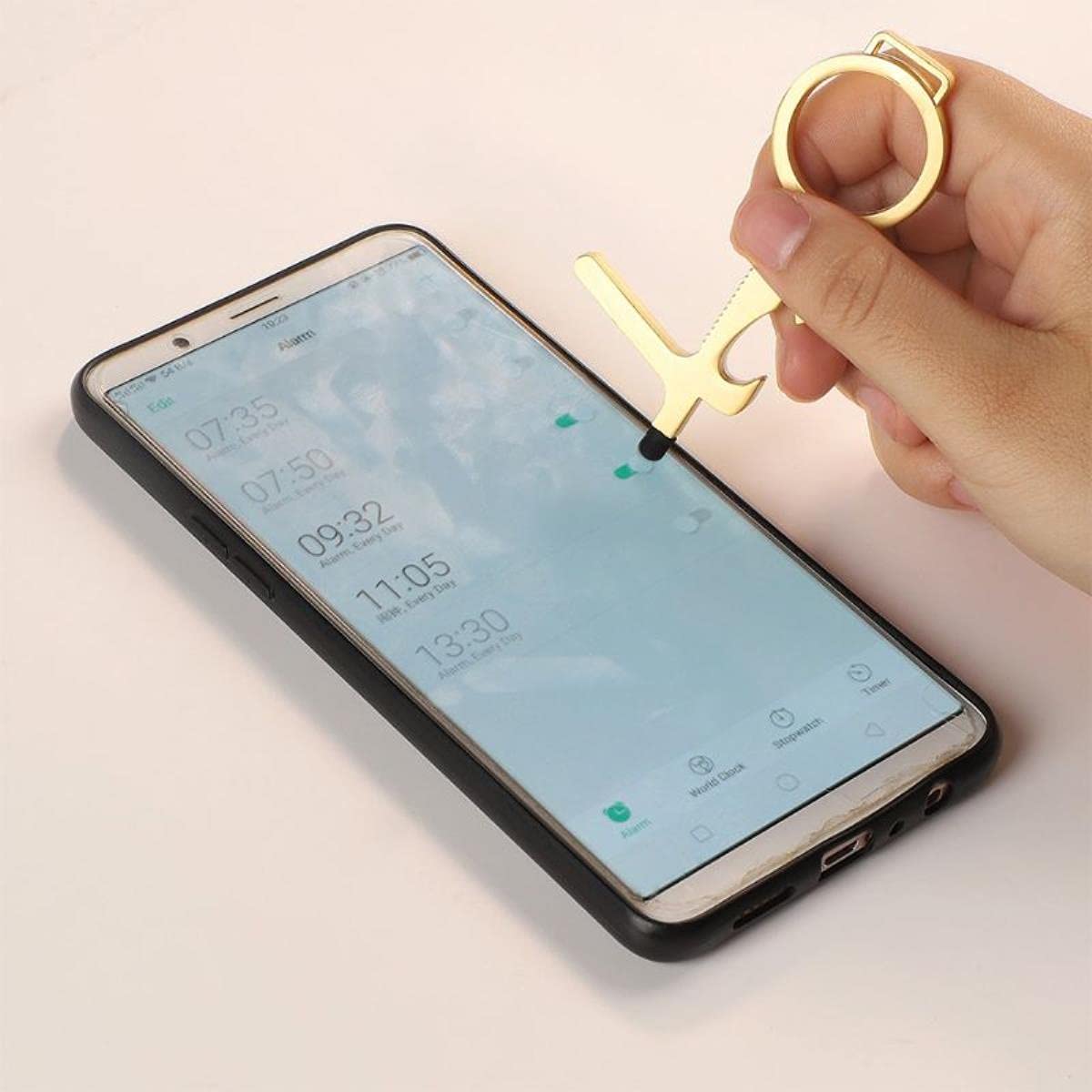 Porte-clé Sans Contact SAFE KEY En INOX - Original, Neuf Avec étiquettes, Ouvre Porte Sans Contact