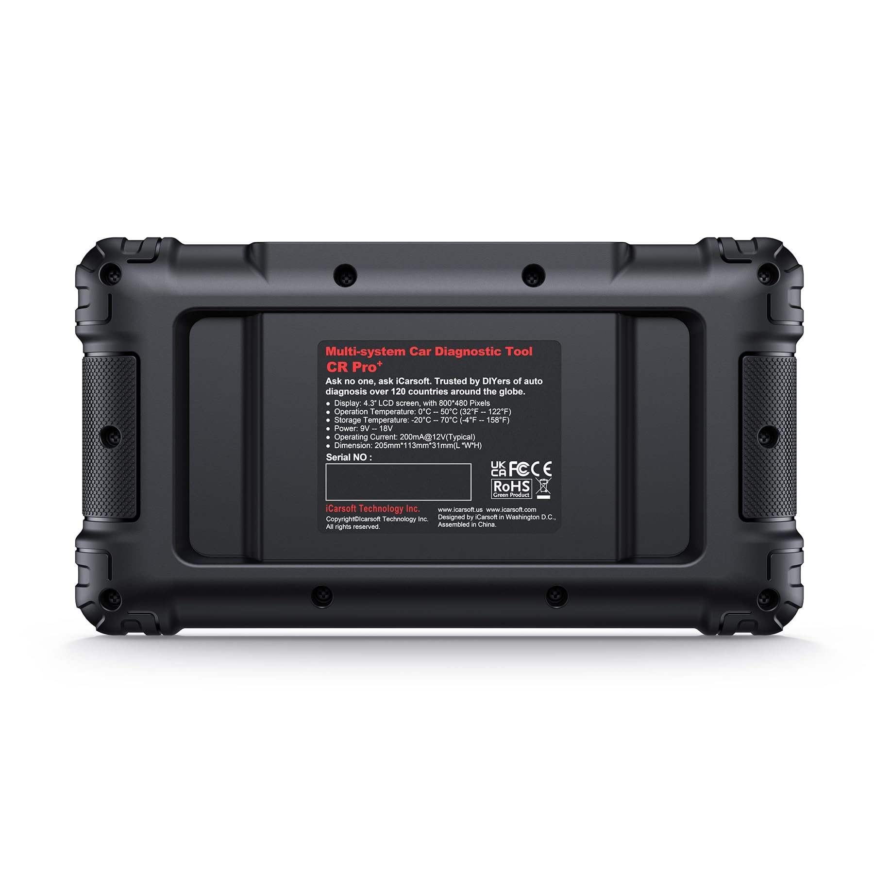 iCarsoft CR Pro+ | Outil Diagnostic Automobile Multimarques OBD2 | Wykłady i defekty kodów | Reset FAP | Wtryskiwacze kodowania | Oczyść ABS i inne czcionki