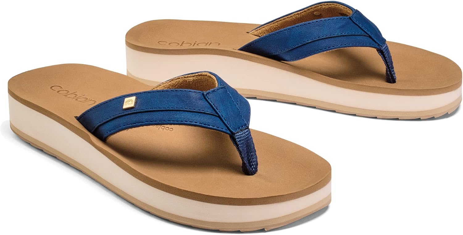 Cobian Reya Rise – Women’s Sandals With Contoured Footbed – Supportive Platform Sandals for Women With Arch Support