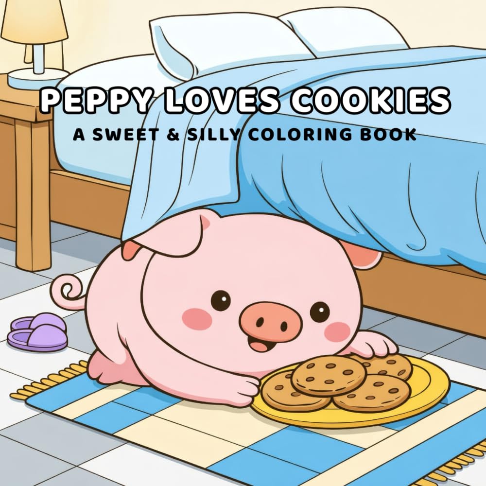 Peppy Loves Cookies: A Sweet & Silly Coloring Book