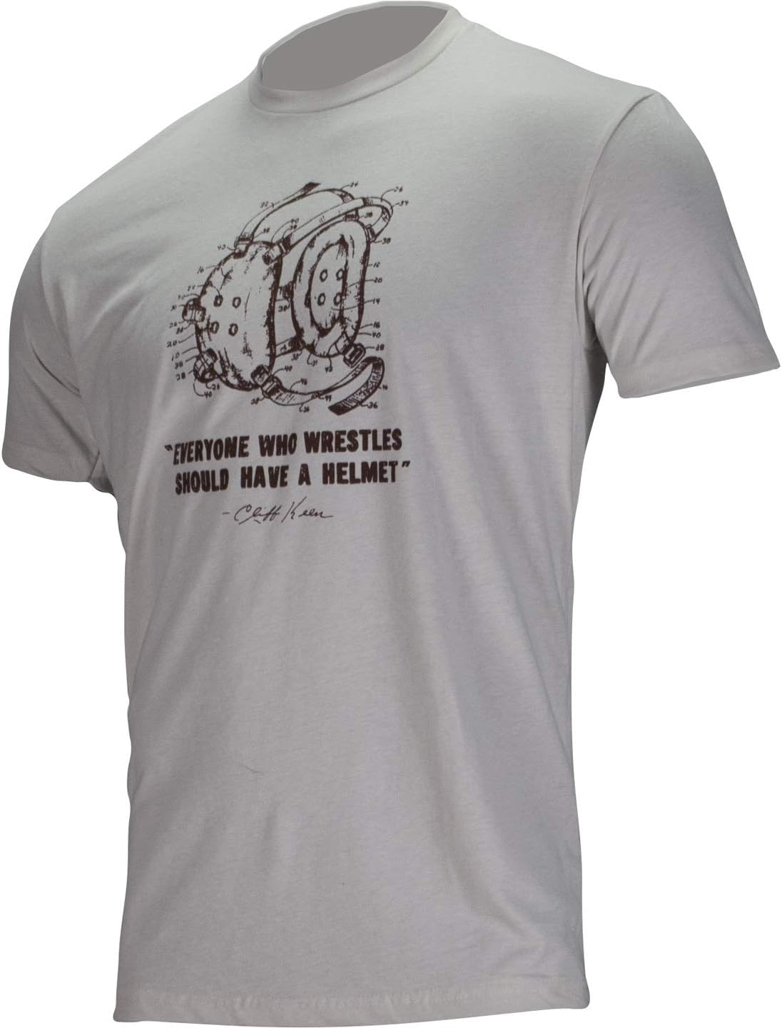 Cliff Keen | T65HELM | Helmet Headgear Lifestyle Short Sleeve Shirt | Best Value (XL)