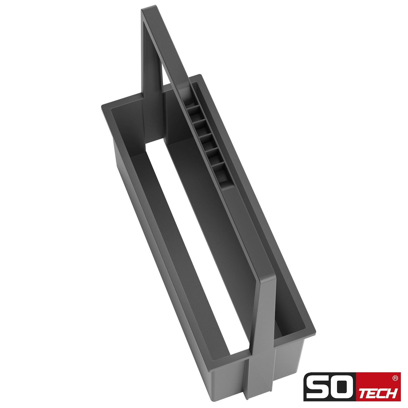 HAILO Abfallsammler 3666911 | 28L Swing Tandem | Mülltrennungssystem | Einbau-Abfalleimer inkl. Tragekorb Carry 395055 | Kunststoff dunkelgrau | für Küche, Müllsortierung und Aufbewahrung
