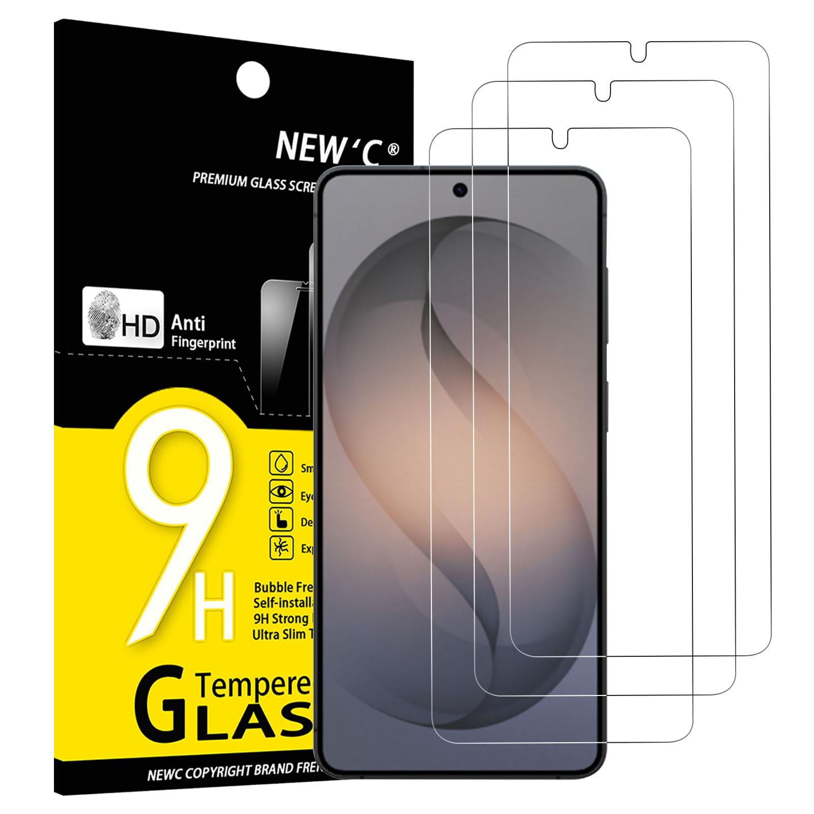 NEW'C for Samsung Galaxy S26+ (S26 Plus) Screen Protector Tempered Glass