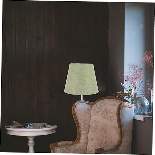 Miniatura 9 de DOITOOL Pantalla de tela Lámpara colgante verde Lámpara colgante de ratán Lámpara de pie Cubierta de lámpara de mesa Lámpara de sombra Anillo de