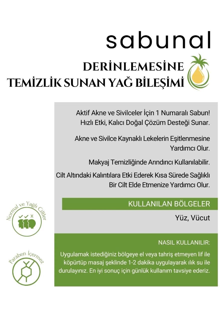Çay Ağacı Sabunu - Akne ve Leke Karşıtı Cilt Görünümü Düzenleyici Doğal Sabun 100 gr