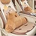 Ohsail Plush Capybara Reading Pillow Fluffy Back Support Pillow for Sitting Up in Bed/Couch, Capybara Car Backrest Seats Accessories (Lumbar Cushion)