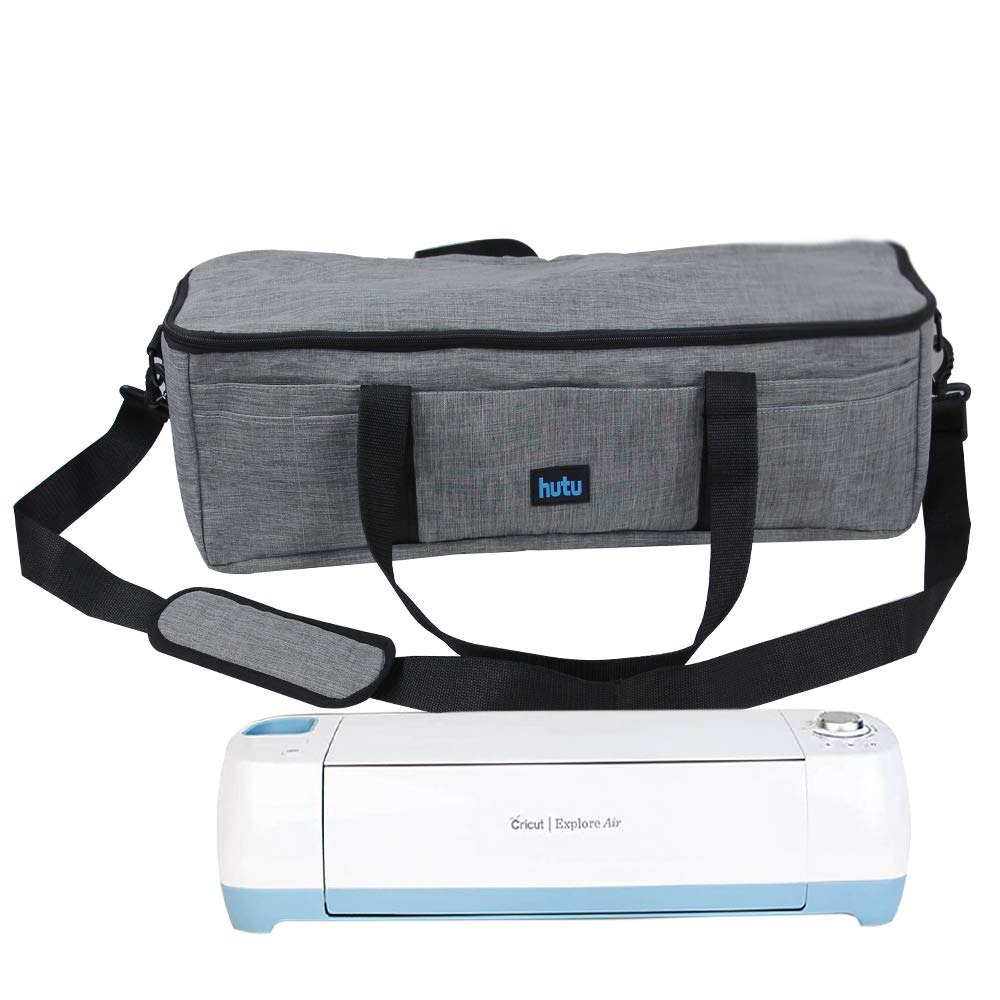 Die Cut Machine Bag, HUTU Craft Carrying Case Compatible with Explore Air and Maker, Explore Air 2 Accessories and Supplies(Bag Only)-Grey