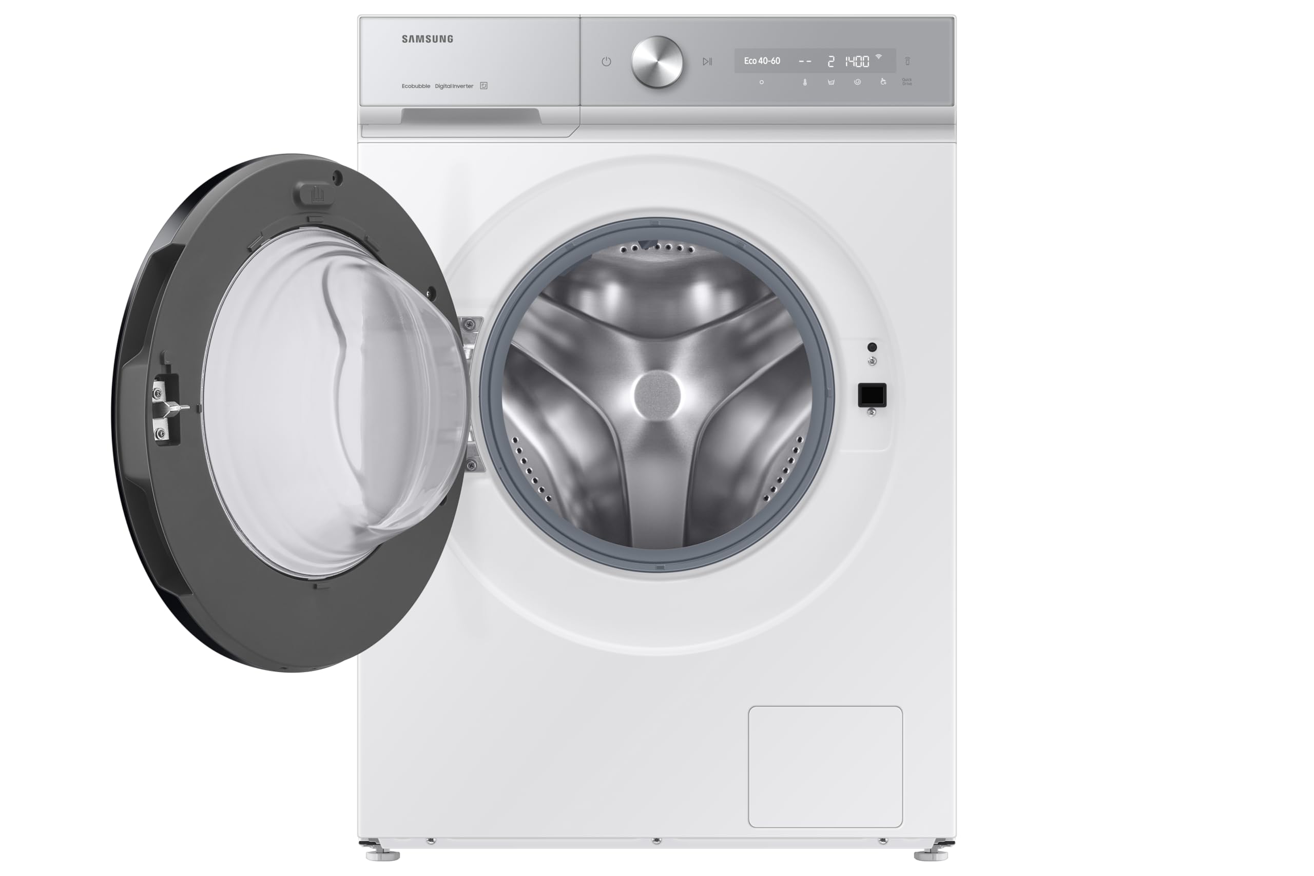 SAMSUNG WW90DB8U95GHU3-9KG, Clase A, Color Blanco - Con SmartThings e Inteligencia Artificial