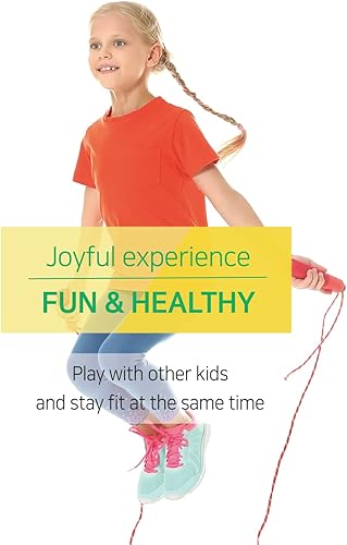 Miniatura 5 de KSY - Cuerda de saltar para niños (serie Crystal)  Cuerda de saltar de PVC duradera para niños de 6 a 12 años  ligera, ajustable y sin enredos