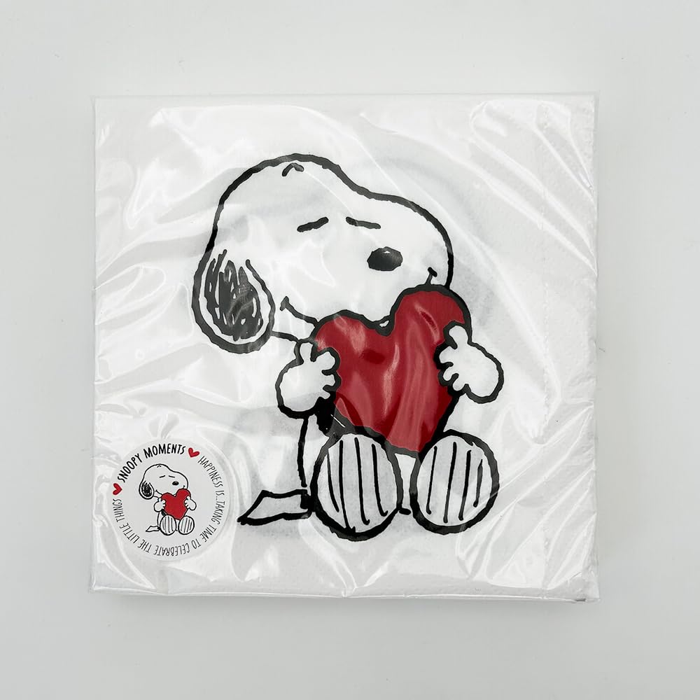 Snoopy Moments Premium Servietten 33x33 cm - 3-lagig, 20 Stück