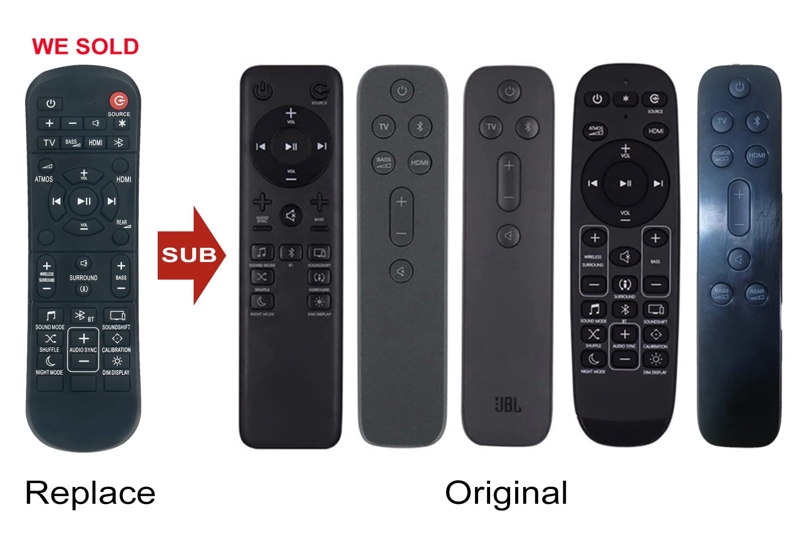 Amazon.com: Remote Control Replacement Compatible with JBL