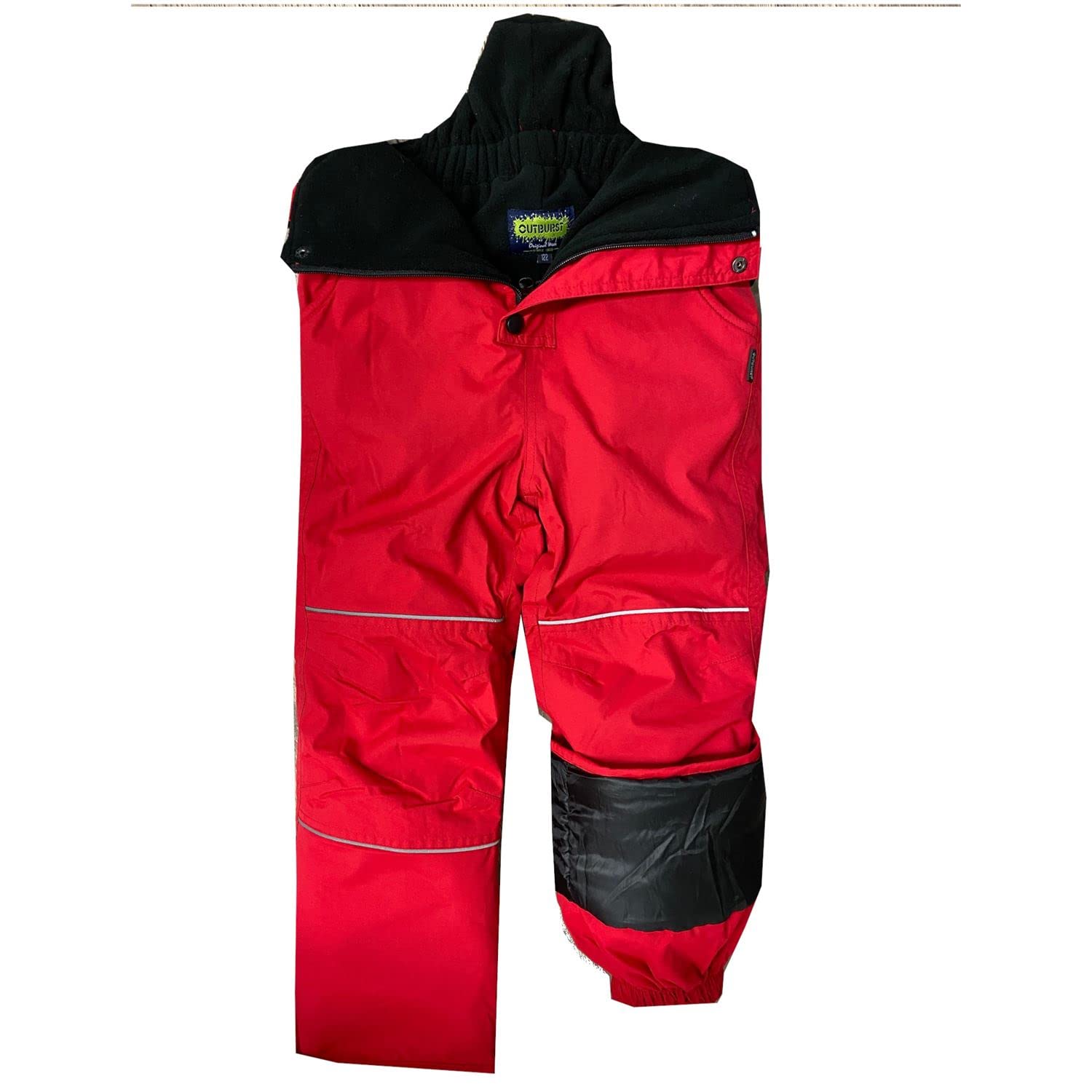 Outburst - Kids Jungen/Mädchen Skihose, Schneehose, 10.000mm Wassersäule, atmungsaktiv, Winddicht, verschweißte Nähte, Reflektoren, gefüttert, wattiert, einfarbig, rot - 4860829r