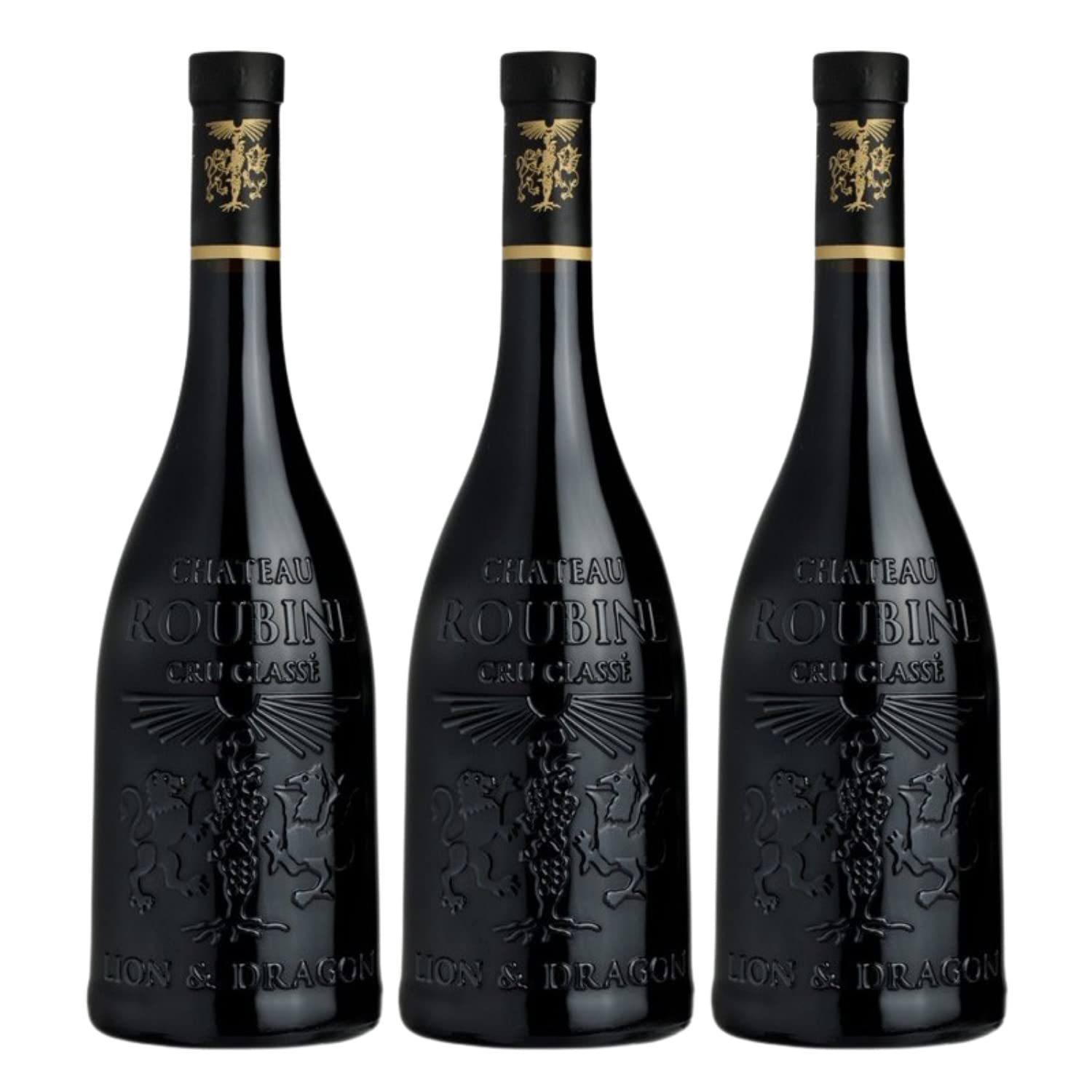 3 Château Roubine Cuvée Lion et Dragon Rouge 2019 BIO - AOP Côtes de Provence – 3x75cL