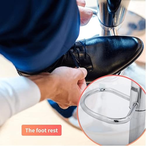 Miniatura 6 de Taburetes de bar de altura de barra, contemporáneos, acogedores taburetes de bar ajustables con respaldo medio con respaldo, 25 a 36 pulgadas, piel