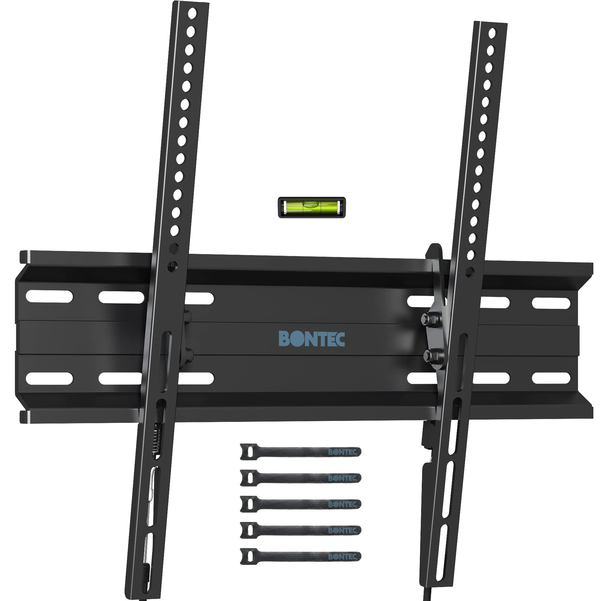 BONTEC Ultra Slim TV Wall Bracket, Tilting TV Wall Mount for 23-60 Inch Flat and Curved TVs, Low Profile Wall Mount 30mm from Wall, Max VESA 400x400mm, Holds 45kg, Includes 5 Cable TiesBONTEC Ultra Slim TV Wall Bracket, Tilting TV Wall M…