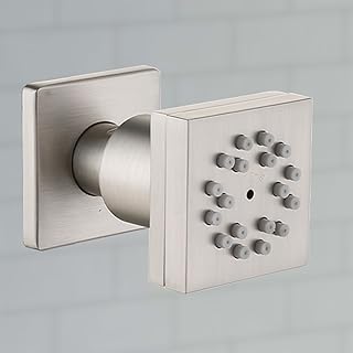 Brushed Nickel Shower Spray Body Jet, Wall Mounted Rain&Mist Dual Modes Spa Shower Head, 1 PCS