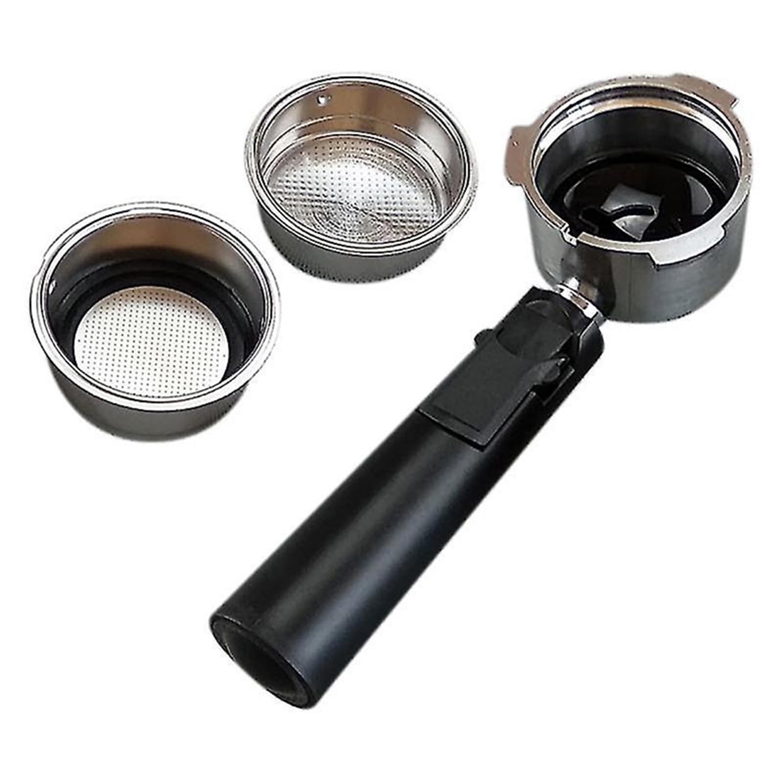 51mm Espresso Bottomless Portafilter 3 Ear Stainless Steel Bottomless Portafilter 51mm Espresso Machine Filter Basket Commercial Coffee Equipment