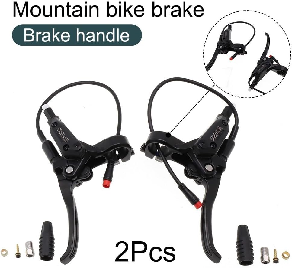 E-Bike Brake Lever, Brake Grips for GT03 Poweroff Oil Ebike Handle or E Scooter, Ebike Accessories Cut Off Power When Brakes Ebike Parts(A pair)