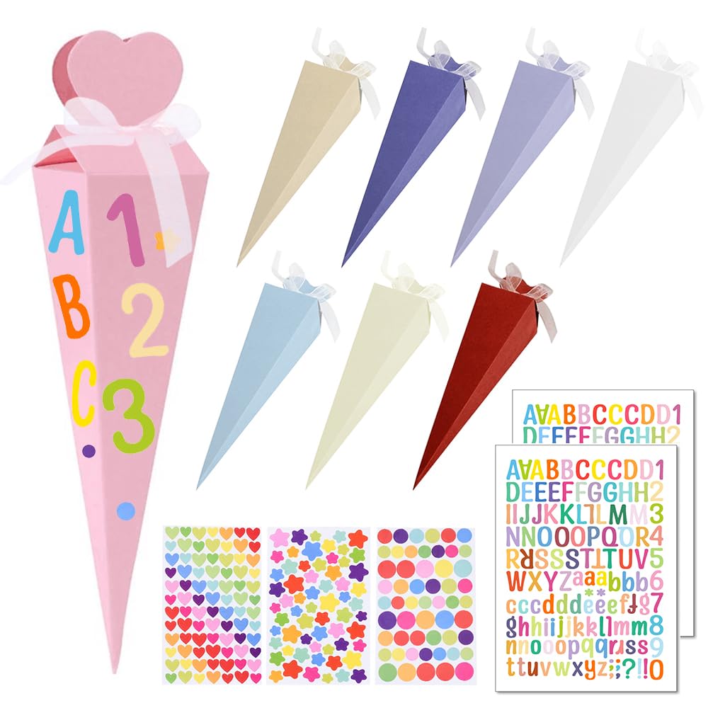 Akyol - 15 Langwerpige Puntzakken - Koek - Zakjes Voor Een Verjaardag Verjaardag Snoepzakjes Uitdeelzakken 17x33 Cm Koekzakjes Snoepzak Feestje Kado