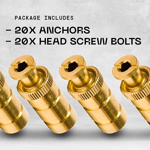 Miniatura 9 de Paquete de 20 anclajes de cubierta de piscina para hormigón y adoquines, tamaño universal para agujeros de 34 pulgadas, lo mejor para la instalación