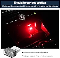 Vista 32 de 4 lámparas LED USB para el interior del automóvil, mini luz nocturna LED portátil, kit de iluminación ambiental de interfaz USB enchufable
