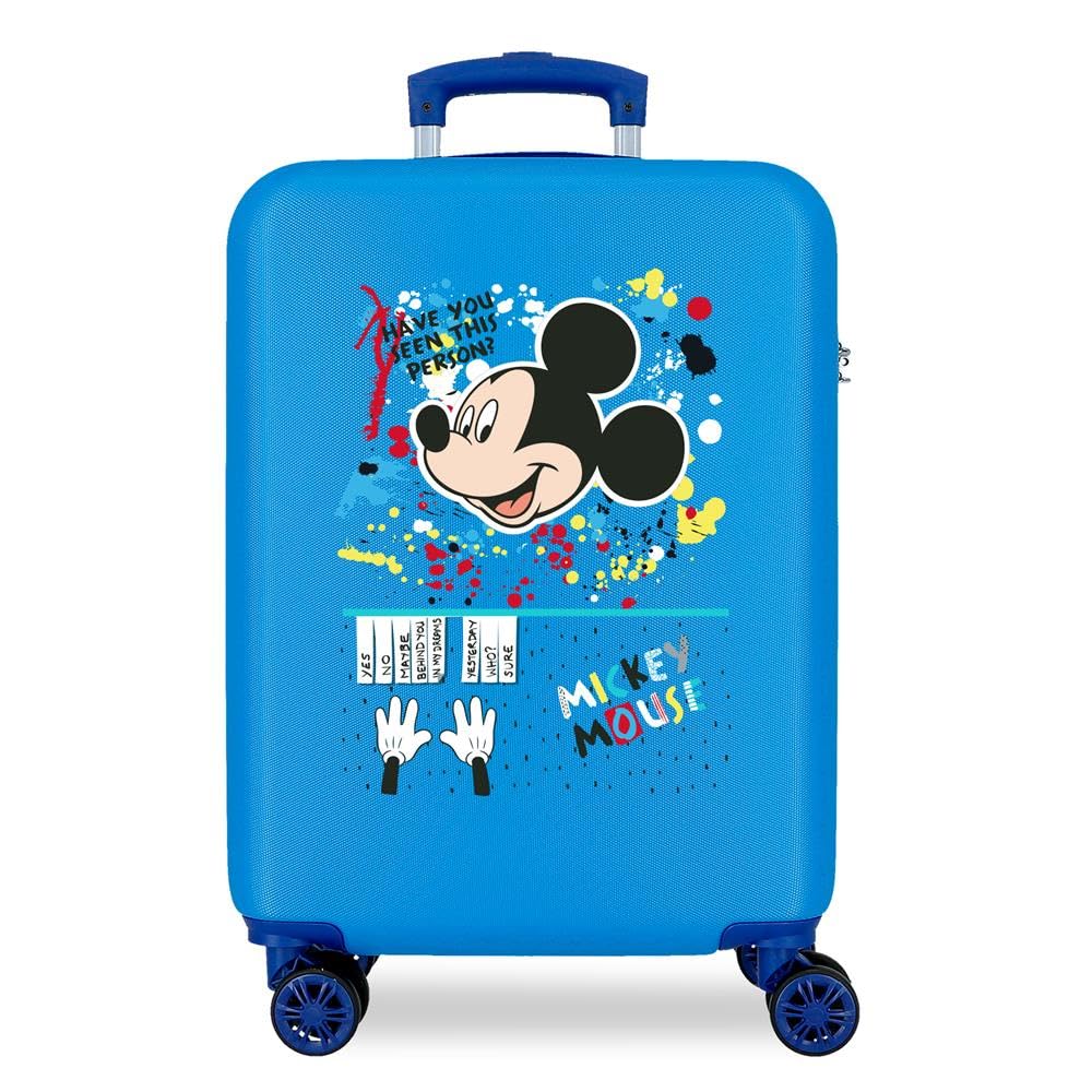 Disney Color Mayhem Cabin Case, jeden rozmiar, niebieski, Talla Unica, walizka kabinowa, NIEBIESKI, Talla Unica, Walizka kabinowa