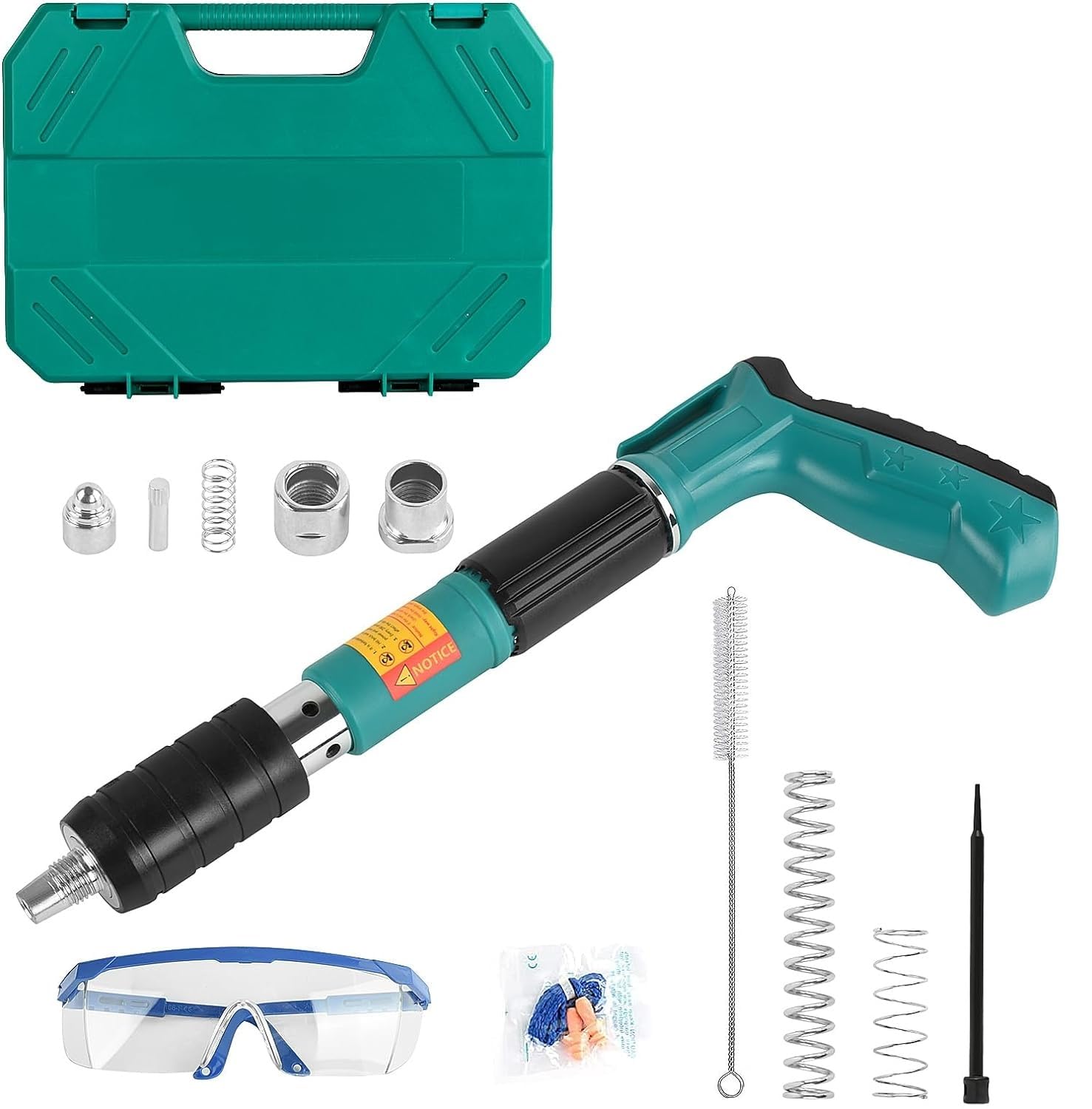 Deoxys Concrete Nail Gun Kits, 3 Speed Adjustable Manual Steel Nail Gun Tool, Wall Fastening Power Tool, Portable Nail Shooting Machine, Wall Anchor Wire Slotting Device (B0D21Z29ZQ) Amazon Price History, Amazon Price Tracker