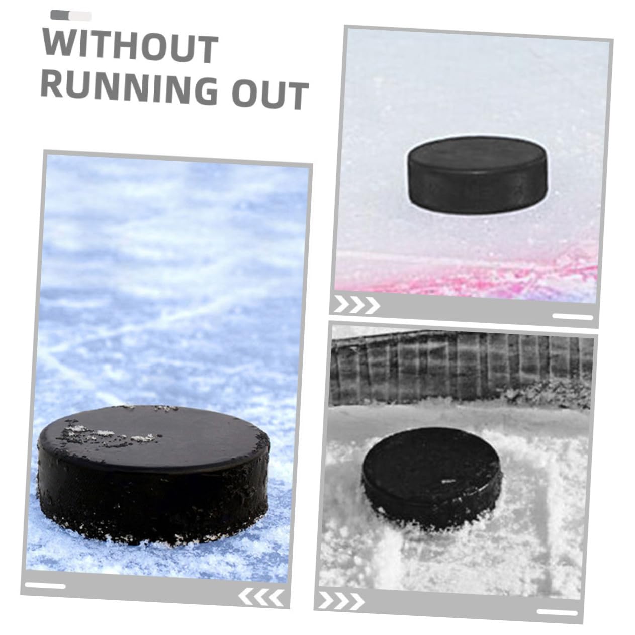 BESPORTBLE Suministros De Entrenamiento De Hockey De Hockey sobre Hielo Pasador De Hockey Mini De Hockey De Aire Hockey De Burbujas Hockey Callejero PU Black