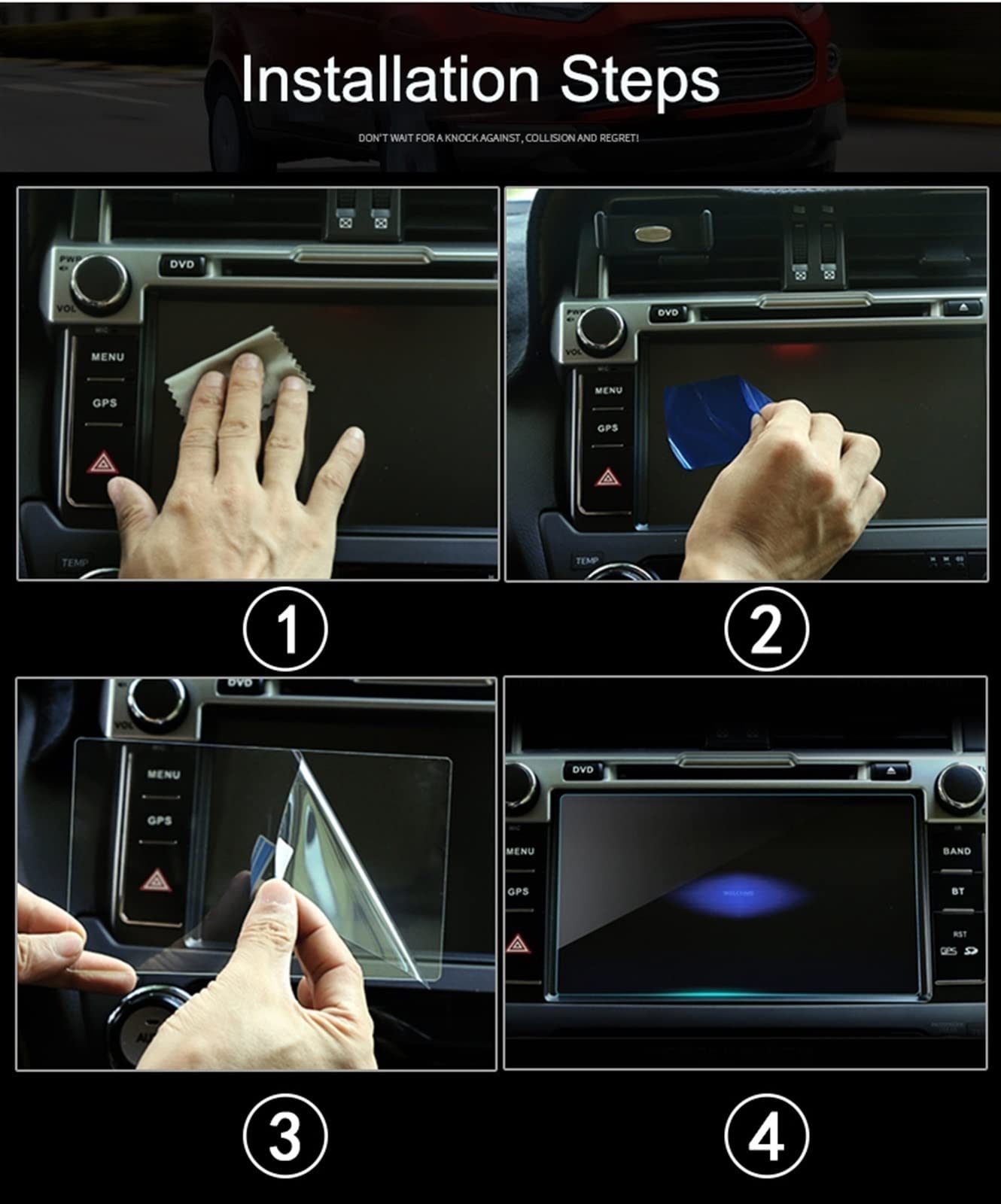 Auto Navigation Gehärtetes Glas LCD-Bildschirm Schutzfolie Aufkleber Schutz Für VW Jetta SEL 2019 2020 2021 Armaturenbrett(C)