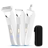 Manscape Body and Ball Trimmer for Men, 3-in-1 Pubic Groin & Nose Hair Trimmer, Ball Shaver & Body Groomer, Wet/Dry Electric Razors for Smooth Shaving, IPX7 Waterproof with Travel Case