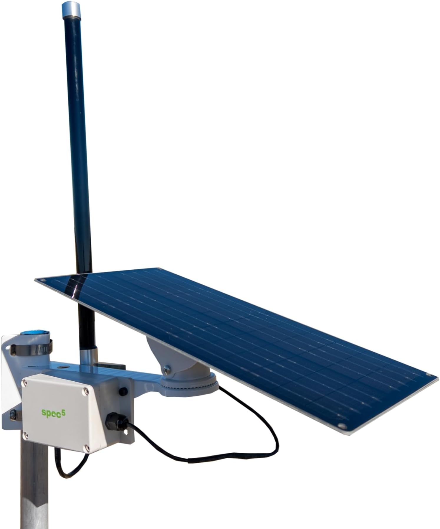 SpecFive Relay Solar-Powered MeshCore LoRa Relay System, 915 MHz Long-Range Off-Grid Communication Station, 12W Solar Panel, IP67 Antenna, Autonomous Operation for Remote & Outdoor Networks