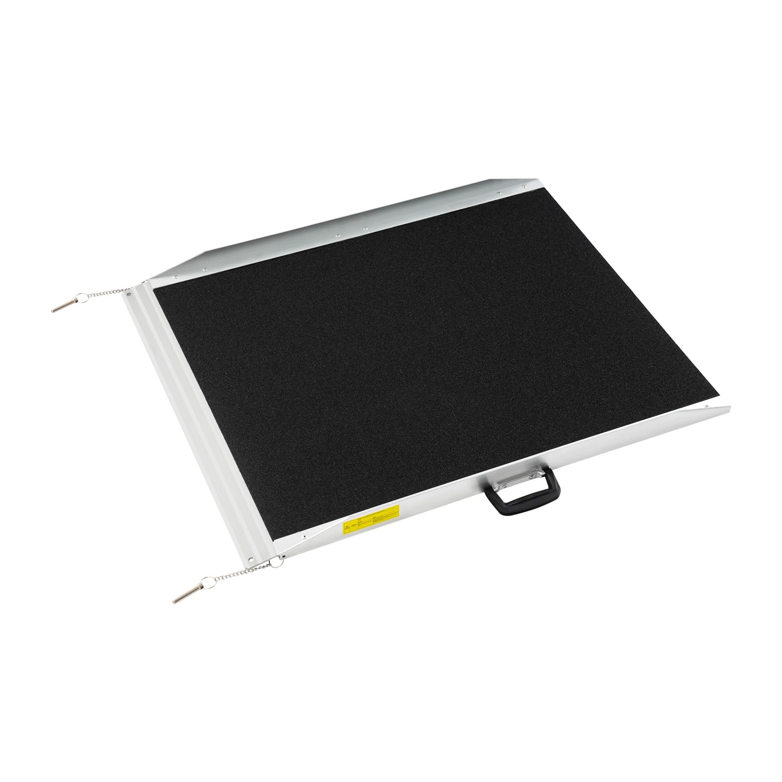 Rampa para silla de ruedas de aluminio de 600 lbs de capacidad de carga | Rampa plegable para silla de ruedas y andador | para escalones de hasta 22 cm de altura | Ayuda de movilidad con