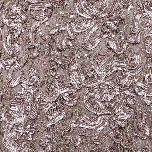 Alex Evenings Women's Long Rosette Off The Shoulder A-line Dress, Formal Event, Weddings (Petite and Regular Sizes)3