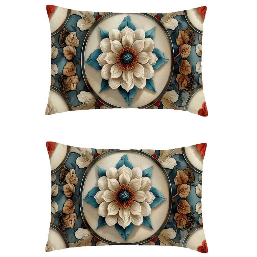 Housse de coussin 50x90cm imperméable bohème, le cadeau idéal pour décoration de terrasse