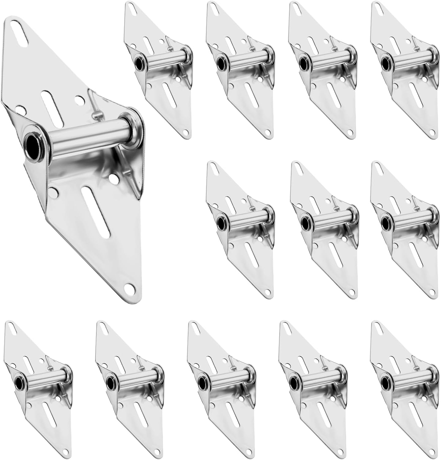12PCS Garage Door Hinges #1 Garage Door Hinge 14 Gauge with Galvanized Finish Corrosion Resistant Residential/Light Commercial Garage Door Hinges Replacement