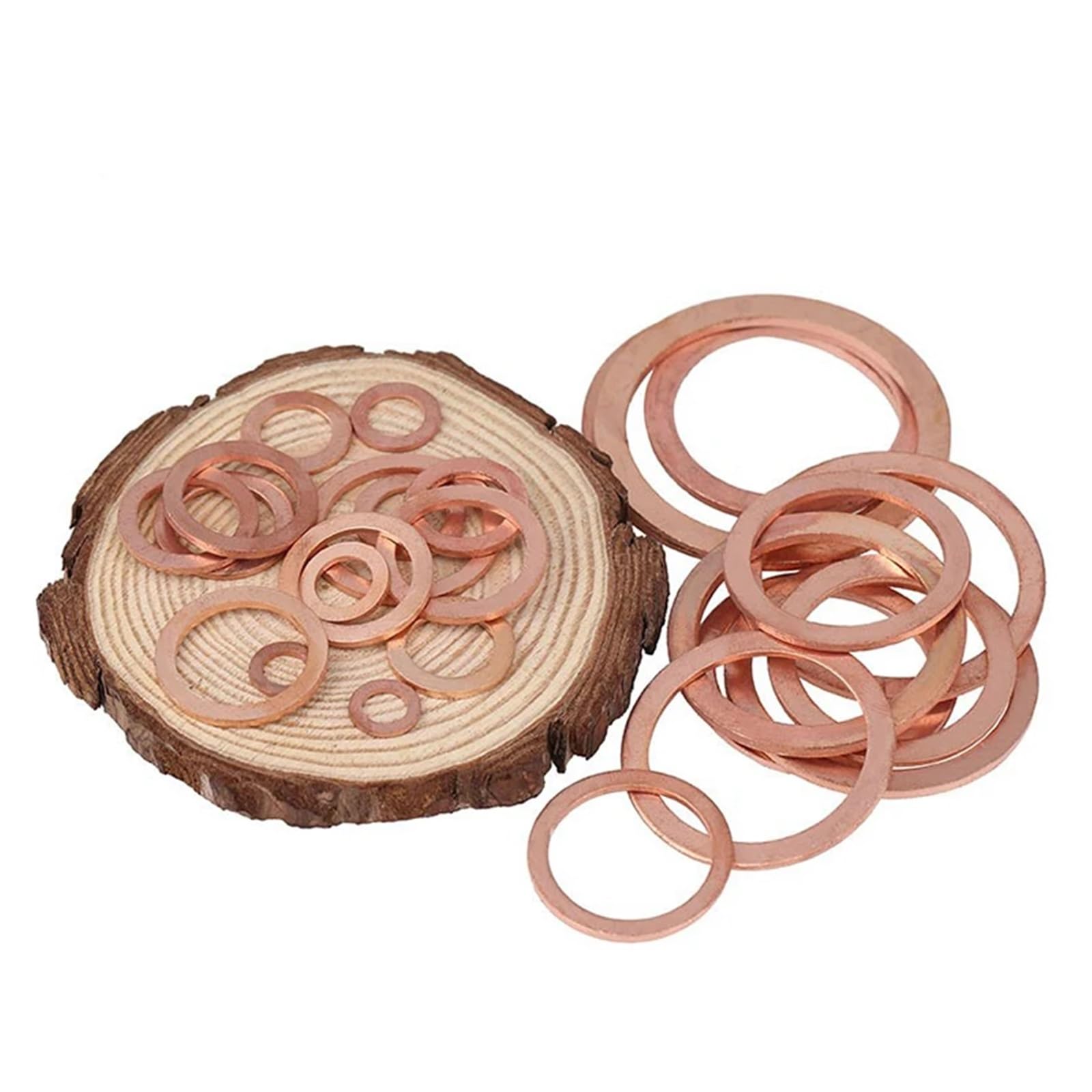 Miedziane podkładki płaskie | Miedziane podkładki płaskie M3-M10 do różnych pakietów uszczelniających i dystansowych(M6x18x2.0mm(20Pcs))