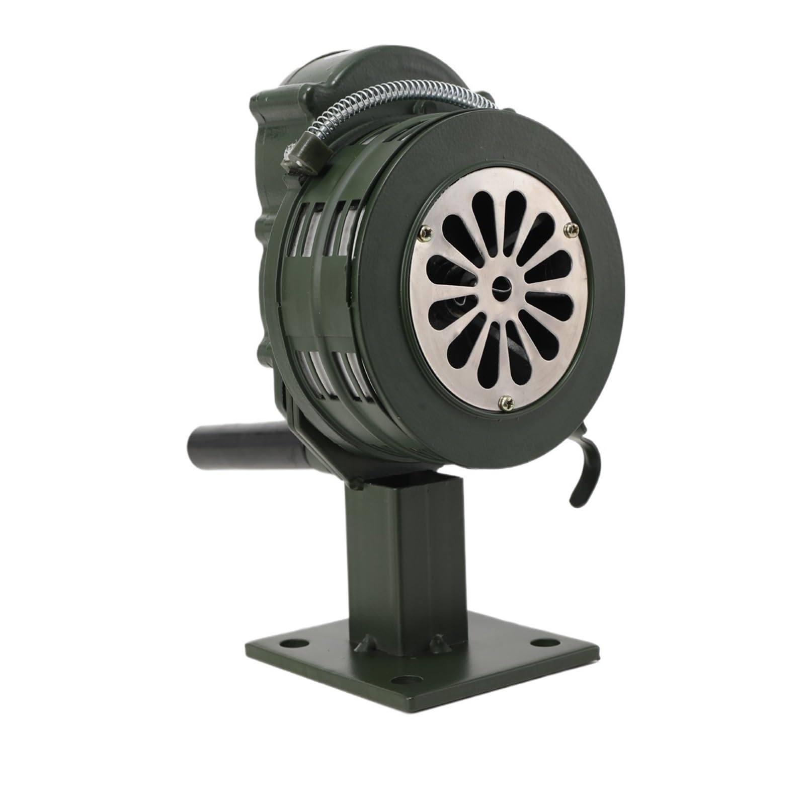AMZBNEIDI Stainless Steel Hand Meat Grinder for Home Use, Hand Crank Siren Horn 110dB Manual Portable Air Raid Security Alarm Multicolor Sporting(Lk-100a Green)