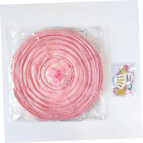 Miniatura 9 de UKCOCO 3pcs Hanging Lantern Ocean Decorations Decorations Mermaid Paper Paper Lantern Lantern Paper Lantern for Birthday Manual Ocean Gift Cartoon